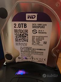 hard disk interno 2tb Wester digital 
