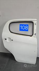 porta posteriore destra Peugeot 108 bianca