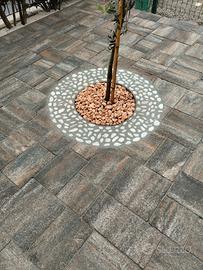 pavimentazione in autobloccanti 