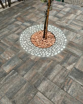 pavimentazione in autobloccanti 