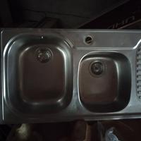 Lavello Franke inox zigrinato 116x50 – 2 vasche + 