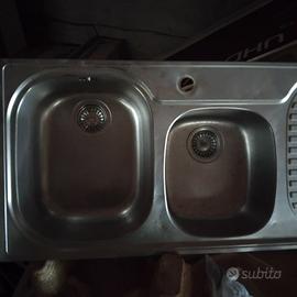 Lavello Franke inox zigrinato 116x50 – 2 vasche + 