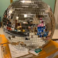 Casco a forma di palla a specchio carnevale