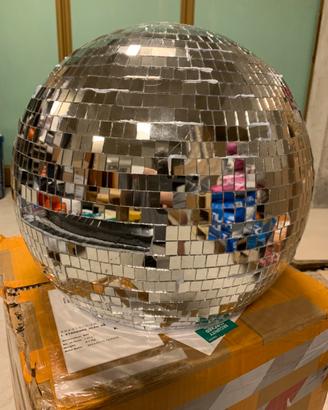 Casco a forma di palla a specchio carnevale