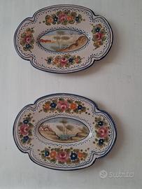 VASSOIETTI MAIOLICHE DERUTA Umbria