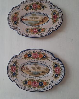 VASSOIETTI MAIOLICHE DERUTA Umbria