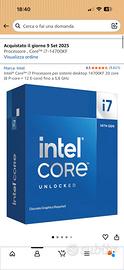 Cpu intel core i7 14700kf + sk madre asus