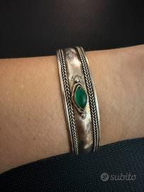 Bracciale regolabile vintage argento 925