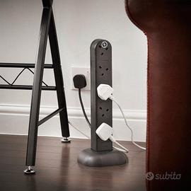 Multipresa UK a 10-vie prolunga con protezione