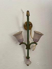 applique vintage da parete in stile floreale