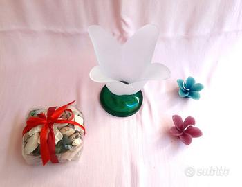 Centrotavola Vaso TULIPANO🌷 vetro+pout pourri+🎁