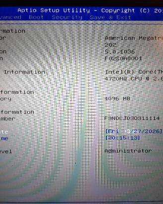 Scheda madre per portatile Asus  N551J Core I7