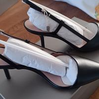 Nuove - Eleganti slingback Giorgio Armani in pelle