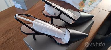 Nuove - Eleganti slingback Giorgio Armani in pelle
