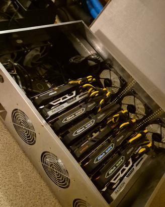 Mining Rig 8 GPU AMD RX 6600 / 6600 XT