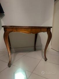 Tavolino vintage, in legno, forma particolare