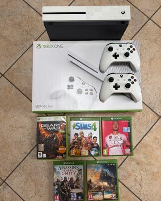 Xbox One S + 2 joystick + giochi