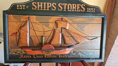 due insegne quadro 2D in legno