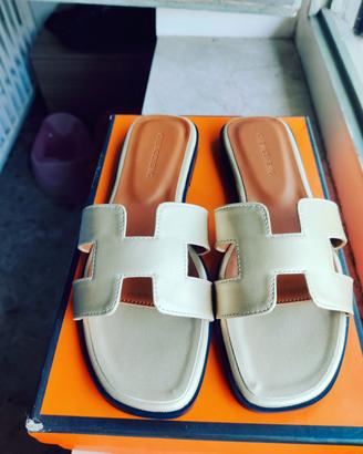 sandali bassi donna in pelle taglia 39 