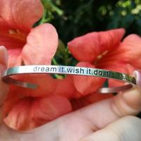 Bracciale Nuovo in Acciaio con Frase