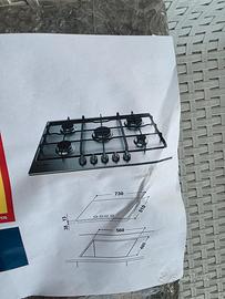 piano cottura indesit 5 fuochi  