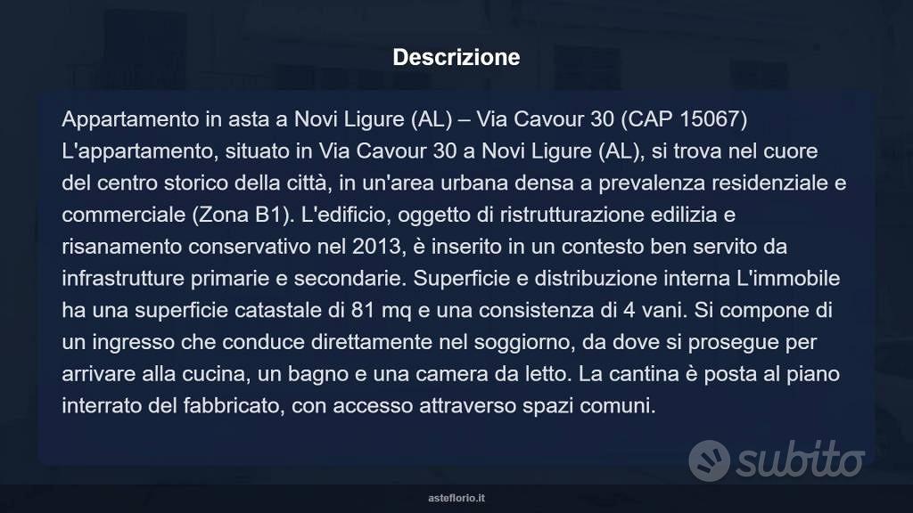 Appartamento – Novi Ligure, Quartiere G3 - Altro