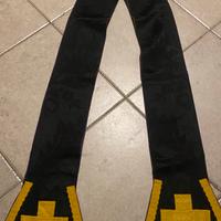 Stola sacerdotale viola damascata con croci dorate