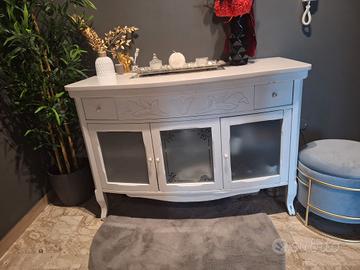 mobile legno massello laccato bianco