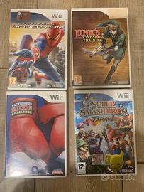 Lotto giochi WII con Super Smash e Spiderman