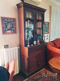 Libreria / credenza doppio corpo stile inglese