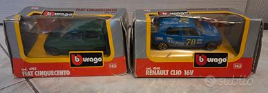 22 modellini bburago scala 1 43 1/43 1:43 anni 90