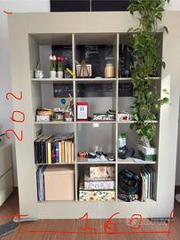 Libreria bifacciale grigio