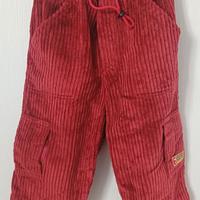 pantaloni a coste in cotone taglia 2 anni