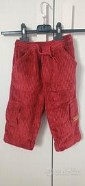 pantaloni a coste in cotone taglia 2 anni