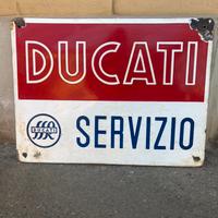 Insegna smaltata Ducati