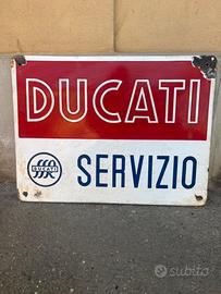 Insegna smaltata Ducati