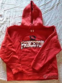 Felpa cappuccio vintage Under Armour rossa Footbal