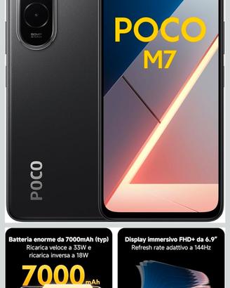 Xiaomi POCO M7, Smartphone 6+128GB Nuovo 