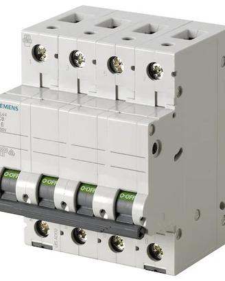 Interruttore Magnetotermico 4 poli 50A 10KA Siemen