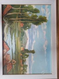 Dipinto CONTINI EMILIO ORIGINALE 