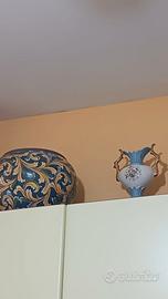 2 vasi una lampada Caltagirone più due ceci