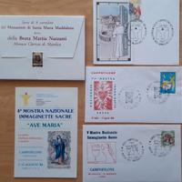 Lotto filatelico a tema religioso