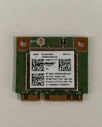 Scheda rete wifi e bluetooth Realtek RTL8723BE