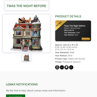 Lemax Twas the night before