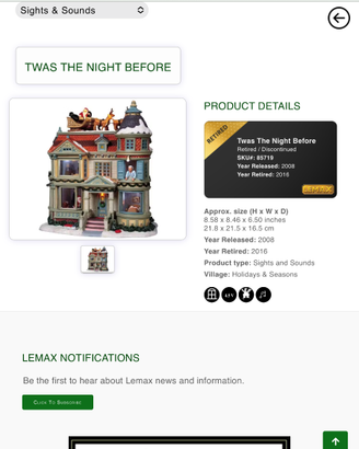 Lemax Twas the night before