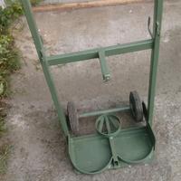 Carrello porta bombole ossigeno e gas