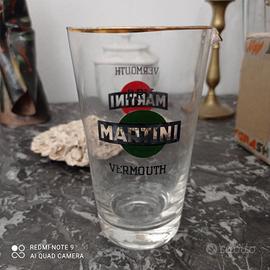 Lotto bicchieri Vermouth Dry Martini epoca vintage
