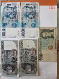 lotto di banconote lira