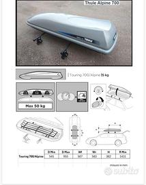 Thule alpine 700 con barre portatutto