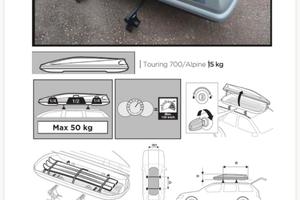 Thule alpine 700 con barre portatutto